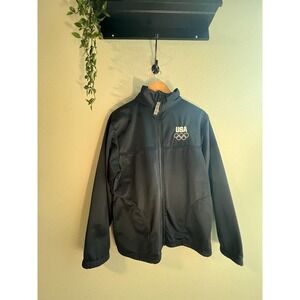 Vintage United States Olympic Committee USA Full Zip Pullover Jacket Women's MED